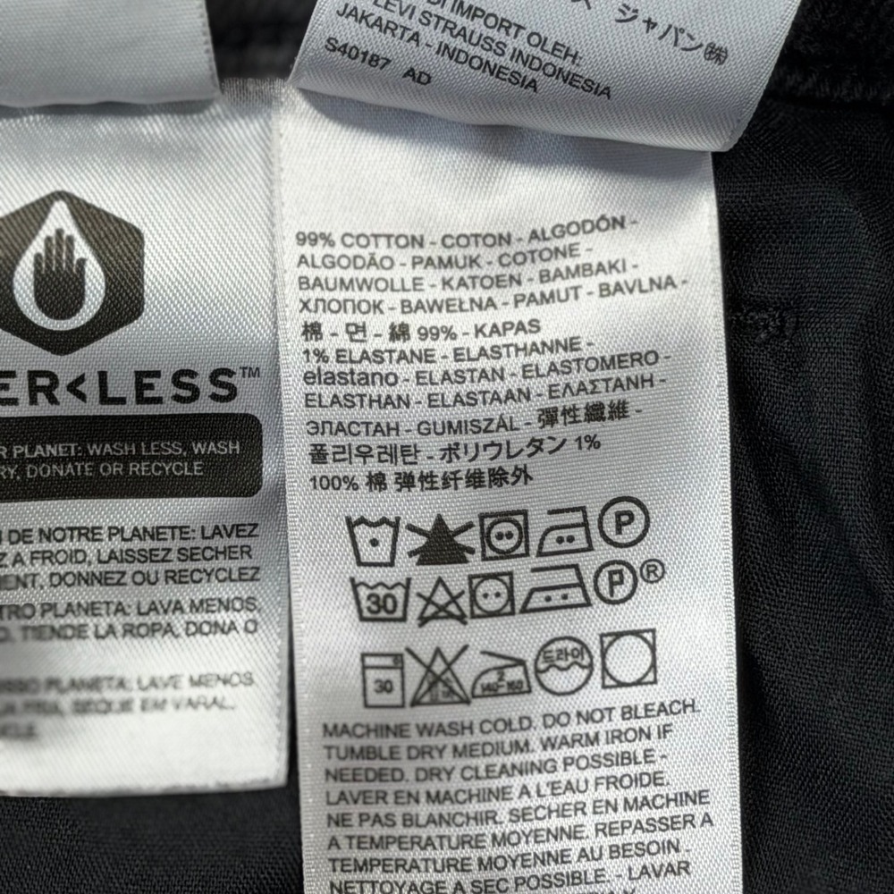 Levi Strauss High Waisted Mom Jean Womens 29 Black Good Tapered Leg‎ 26986-0015 - Picture 6 of 13